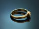 Wien um 1980! Handgearbeiteter Diamant Verlobungs Ring 0,28 ct aus Gold 585