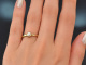 Wien um 1980! Handgearbeiteter Diamant Verlobungs Ring 0,28 ct aus Gold 585