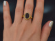 Um 1950! Seltener handgearbeiteter Ring mit antikem Intaglio aus Gold 916