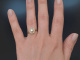 Vienna around 1920! Art Deco engagement ring with diamonds in 585 white gold