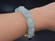 Soft Blue! Gro&szlig;es Armband aus Milky Aquamarin und vergoldetem Silber 925