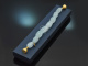 Soft Blue! Gro&szlig;es Armband aus Milky Aquamarin und vergoldetem Silber 925