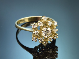 Pforzheim um 1970! Klassischer Brillant Ring aus Gold 585