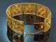 Um 1950! Sch&ouml;nes Kamee Armband aus filigranem vergoldetem Silber 800