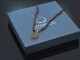 M&uuml;nchen um 1960! Sch&ouml;nes Granat Trachten Collier Kette mit Norm Gold und Silber