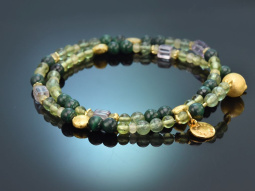 Signs of spring! Fancy Armband mit Peridot Malachit...