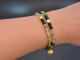 Signs of spring! Fancy Armband mit Peridot Malachit Fluorit Amethyst Silber 925 vergoldet
