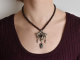 &Ouml;sterreich um 1930! Sch&ouml;nes Granat Trachten Collier mit Markasiten aus Silber