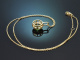 Edler Peridot Diamant Anh&auml;nger mit Kette aus Gold 585