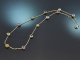 Aus unserer Werkstatt! Edelstein Collier mit Aquamarin Peridot Turmalin aus Gold 585