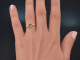 Feiner Ring mit gr&uuml;nem Turmalin und Diamanten aus Gold 585