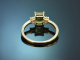 Fresh Green! Sch&ouml;ner Peridot Ring mit Diamanten aus Gold 585