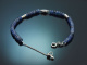 Pretty Blue! Saphir Armband mit Diamanten aus Wei&szlig;gold 750