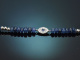 Pretty Blue! Saphir Armband mit Diamanten aus Wei&szlig;gold 750
