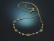 Fine Green! Feines Collier mit Smaragden und Diamanten aus Gold 750