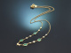 Fine Green! Feines Collier mit Smaragden und Diamanten aus Gold 750