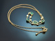 Fine Green! Feines Collier mit Smaragden und Diamanten aus Gold 750