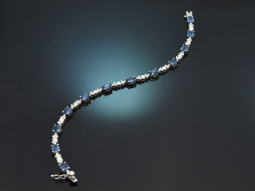 Edles klassisches Saphir Diamant Armband aus...