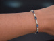 Edles klassisches Saphir Diamant Armband aus Wei&szlig;gold 750