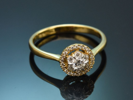My Love! Sch&ouml;ner Brillant Verlobungs Ring aus Gold 750