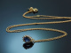 Zartes klassisches Saphir Collier mit Diamanten aus Gold 750