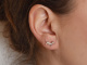 Kleiner Dackel! Ohrringe mit Diamanten aus Wei&szlig;gold 750