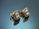 Hochwertige edle Diamant Saphir Ohrringe aus Gold 750
