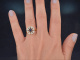 Circa 1915! Antique ring with Ceylon sapphire and diamonds set in 18-carat gold and platinum