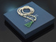 Green Tassel! Lange Perlenkette mit abnehmbarer Smaragd Diamant Quaste aus Wei&szlig;gold 750 und 585