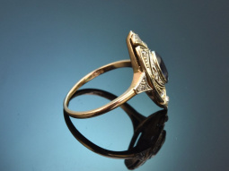 S&uuml;ddeutsch um 1910! Feiner Ring mit Ceylon Saphir...