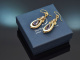 Munich circa 1890! Rare earrings with amethysts and seed pearls set in 14-carat gold