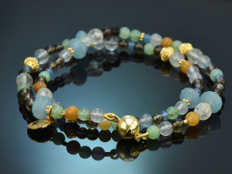 Sand and Sea! Fancy Armband aus Aquamarin Achat...