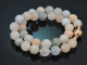 Aus unserer Werkstatt! Aquamarin und Morganit Armband mit Silber 925 ros&eacute;vergoldet