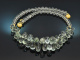 Dewdrops! Besondere Kette aus Prasiolith Tropfen Silber 925 vergoldet