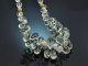 Dewdrops! Besondere Kette aus Prasiolith Tropfen Silber 925 vergoldet