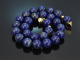 Aus unserer Werkstatt! Sch&ouml;ne Lapislazuli Kette mit vergoldeter Schlie&szlig;e aus Silber 925