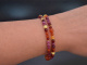 Color Blocking! Fancy Armband Rubin Citrin Achat Karneol Silber 925 vergoldet