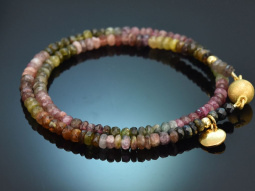 Aus unserer Werkstatt! Farbenfrohes Turmalinarmband mit...