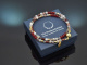 Velvet Gold! Gemstone bracelet made from red and grey agate, garnet and gold-plated 925 silver