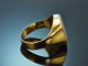 Um 1965! Klassischer Herren Siegel Ring mit Wappengravur aus Gold 585