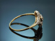 Um 1915! Feiner Art Deco Altschliffdiamant Ring aus Gold 585 und Platin