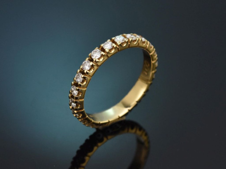 Sch&ouml;ner Brillant Memoire Ring ca. 1,0 ct aus Gold 585
