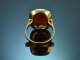 M&uuml;nchen um 1955! Gebr&uuml;der Hemmerle Ring mit Mittelmeer Koralle aus Gold 585