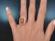 M&uuml;nchen um 1955! Gebr&uuml;der Hemmerle Ring mit Mittelmeer Koralle aus Gold 585