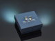 Um 1985! Feine Halbkar&auml;ter Brillant Ohrstecker zus ca. 1,0 ct Wei&szlig;gold 585