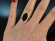 USA um 1930! Dekorativer Ring mit Onyx aus Gold