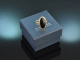 USA um 1930! Dekorativer Ring mit Onyx aus Gold