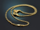Um 1980! Seltene Statement Kette mit zwei H&auml;nden und Brillant aus Gold 750