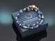 Deep Blue! Fancy Armband aus Saphir Iolith Lapislazuli und vergoldetem Silber 925