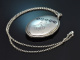 &Ouml;sterreich um 1905! Gro&szlig;er Jugendstil Medaillon Anh&auml;nger mit Kette Silber 800